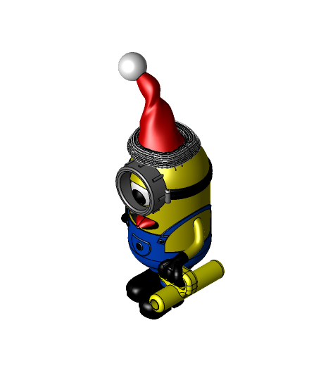 christmas minion 3d model haktanyagmur thangs 3D print model - Mito3D