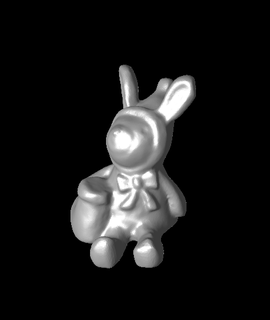 christmas rabbit generated revopoint 3d model thangs 3d print model - Mito3D