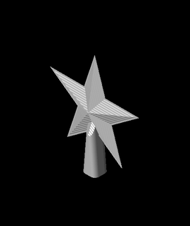 christmas star mechanics 3d print model - Mito3D