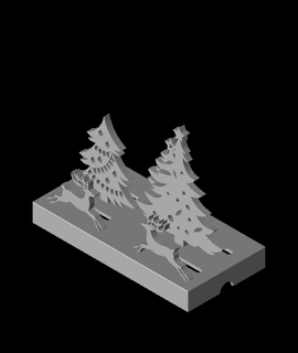 Noel masa Led hediye 3d model teşekkürler 3d print model - Mito3D