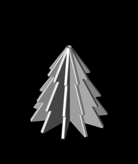 Natal árvore 1 3d modelo impressão imprensa 3d print model - Mito3D