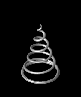 Weihnachten Baum Ornament Unterstützung verlieren 3d Modell danke 3d print model - Mito3D