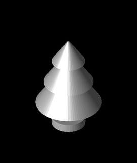 Natale albero tavolo decorazione v1stl 3d print model - Mito3D