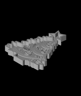 Natale albero vassoio kcwarthog 3d print model - Mito3D