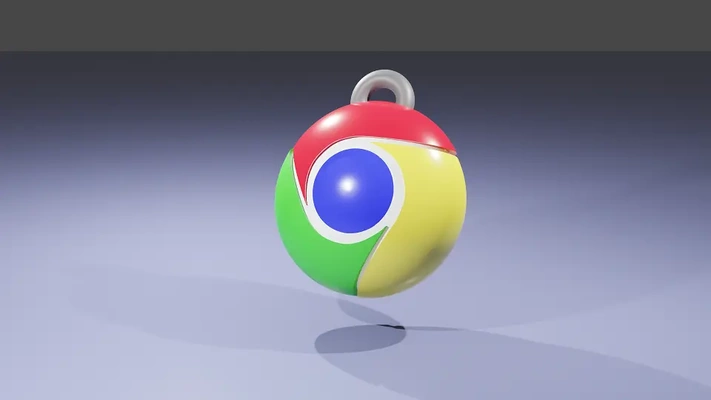 chrome symbol keychain - 3d by mhvant on thangs 3d print model - Mito3D