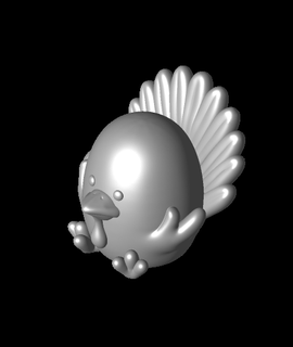 chubby turkey container Arts & Entertainment 3d print model - Mito3D