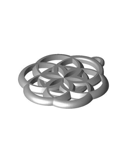 circle pattern earrings - htincher 3D print model - Mito3D