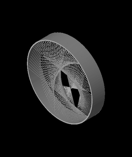 cerchio corda arte printbunny 3d print model - Mito3D