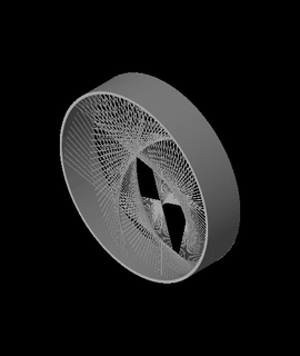 circle string art small printbunny 3d print model - Mito3D