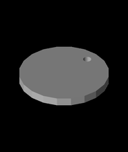 circular llavero agujero 3d modelo montegal gracias 3d print model - Mito3D
