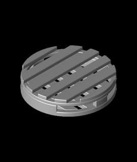 circular pallet coaster erroneousprints Home & Garden 3d print model - Mito3D