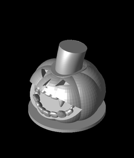 Citrouille Dracula sur basestl 3d Modell ria danke 3d print model - Mito3D