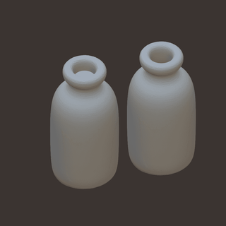 klassisch Flasche poobtuse 3d print model - Mito3D