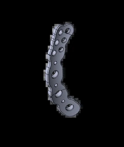 schlüsselbein distal knochen platte sldprt 3d by orthopädisch on danke 3d print model - Mito3D