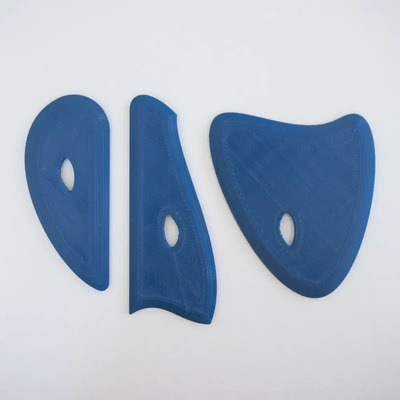 clay rib tools - 3d by on thangs tool ribs ceramic ceramics shape shaping shaper wheel pottery 3d print model - Mito3D