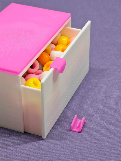 clip on manejas miniatura almacenamiento caja 1 12 escala casa muñecas mueble 3d by karenchaudesigns gracias 3d print model - Mito3D