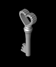 Uhrwerk Herz Puppe Schlüssel 3d Modell Techrunner danke 3d print model - Mito3D