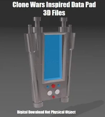 clone wars inspired data pad - 3d by reprops03 on thangs 3d print model - Mito3D