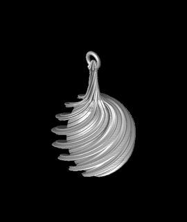 cerrado espiral Navidad ornamento hogar casa jardín 3d print model - Mito3D