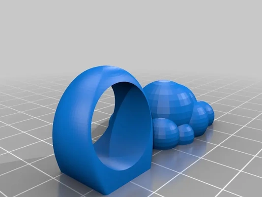 cloud ring - 3d by belitcha on thangs 3d print model - Mito3D