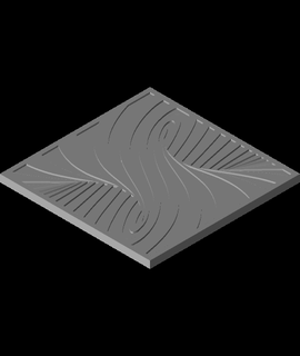 sottobicchiere 5 ottico illusione impostato 3d print model - Mito3D