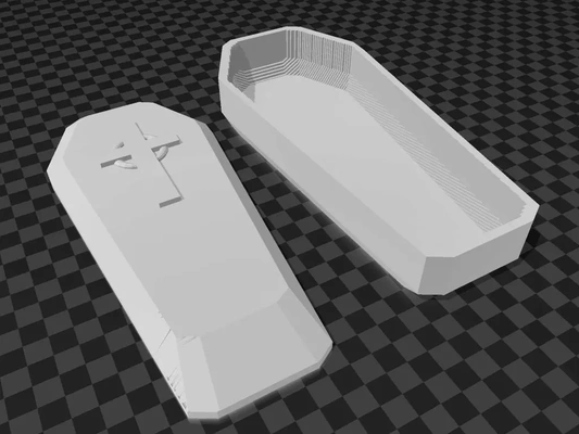 coffin - custom request spezialanfertigung sarg dont worry be happy 3d by syzguru11 on thangs 3d print model - Mito3D