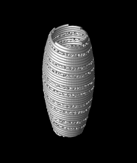 bobina Voronoi vaso printbunny 3d print model - Mito3D