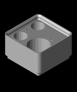 monnaie cellule batterie titulaire soutien 1x1 grillefinity 3d print model - Mito3D