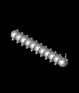 colin articulated caterpillar 3d print model - Mito3D