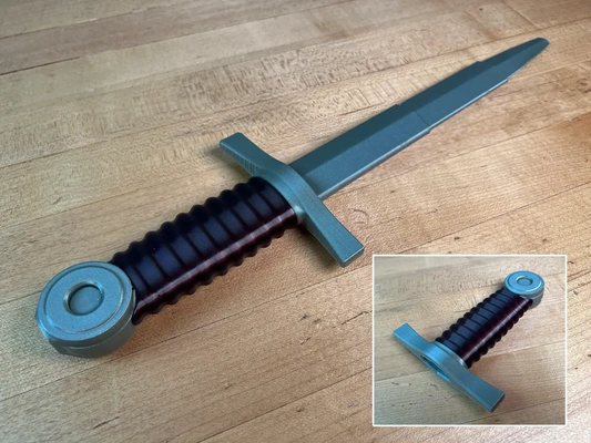 collapsing dagger replaceable blade - 3d by printingworld on thangs 3d print model - Mito3D