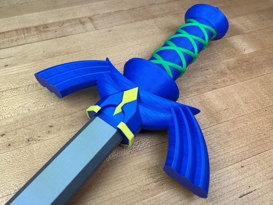collapsing master sword multi-color - 3d by printingworld on thangs botw print in place printinplace 3d print model - Mito3D