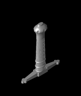 collapsing scottish claymore - print-in-p 3d print model - Mito3D