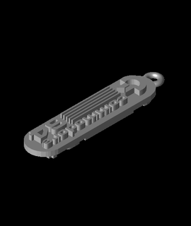 commodore c64 boucle d'oreille clé chaîne plaque d'identification passe temps Jeux 3d print model - Mito3D