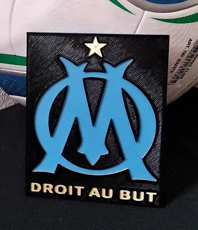 concave olympique de marseille coaster or plaque - 3d by daddywazzy thecreator on thangs 3d print model - Mito3D