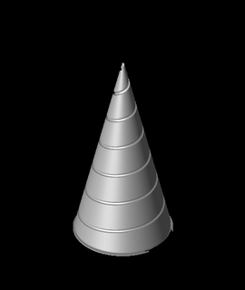 cone erim spiral production 3d model thangs 3d print model - Mito3D