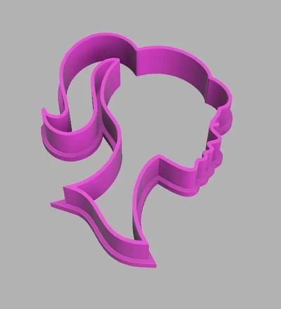 cookie cutter barbie logo - 3d by joao55 on thangs 3d print model - Mito3D