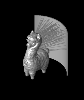 frio alpaca peinar georgeraducu3 animales 3d print model - Mito3D