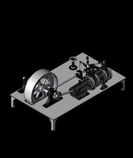 corliss steam engine quina vapor 3d model thangs 3d print model - Mito3D