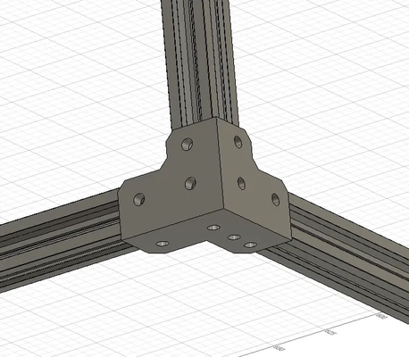 corner bracket 2020 sectionstl - 3d by 450 on thangs 3d print model - Mito3D