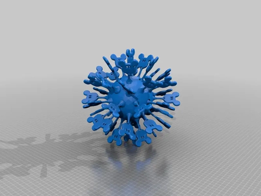 coroa vírus comicon variante 3d by syzguru11 on 3d print model - Mito3D