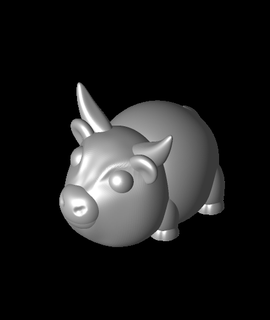 mucca versione 2 costruito bot animali 3d print model - Mito3D