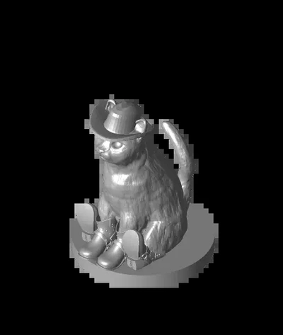 cowboy cat - 3d by lukissgrover2008 on thangs 3d print model - Mito3D