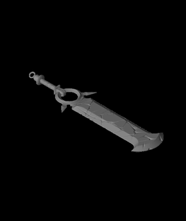 agrietado espada Bowpie 3d print model - Mito3D