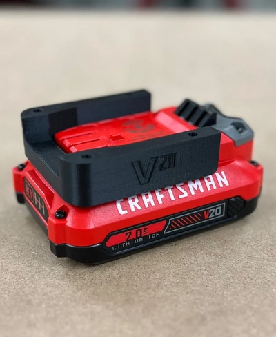 craftsman 20v battery mount - 3d by shop nation on thangs 3d print model - Mito3D