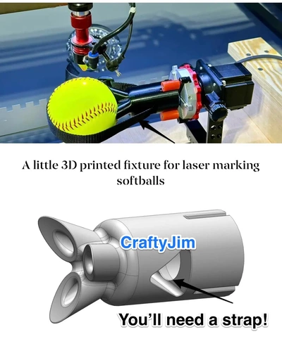 craftyjim's rotary ball holder - 3d by craftyjim on thangs 3d print model - Mito3D