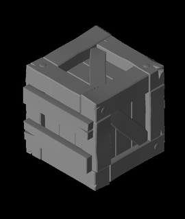 Kiste Quadratmeter sperrig 3d Modell Heilige danke 3d print model - Mito3D