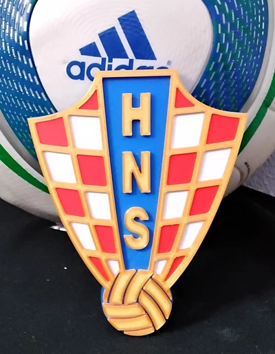 hırvatistan ulusal futbol takım bardak altlığı or plak 3d by babacan yaratıcı teşekkürler 3d print model - Mito3D