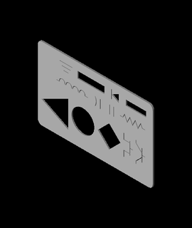 croners cartão Tamanho circuito símbolos 0 3d print model - Mito3D