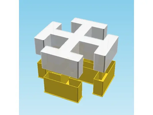 cruzar potente anidable caja v2 3d by ppac on gracias 3d print model - Mito3D