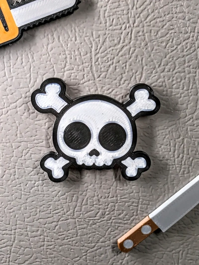crossbones magnet - 3d by rwbdesigns on thangs 3d print model - Mito3D